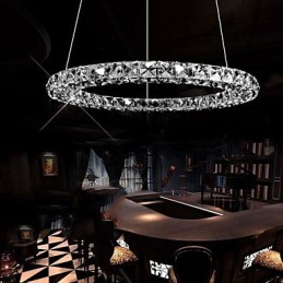 Crystal Pendant Lighting Modern Single D40CM Three Sides K9 Crystal Indoor Ceiling Lights Lamp Fixtures