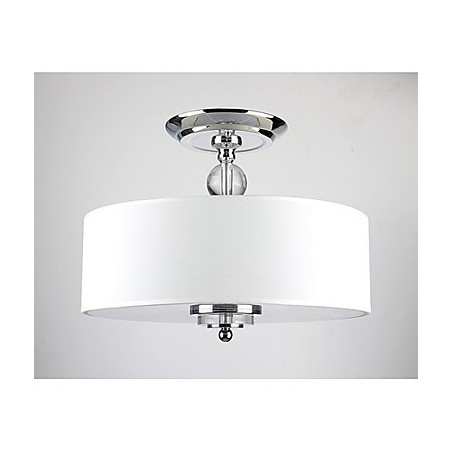 Elegant Crytal Flush Mount with 6 Lights in Cylinder Shade