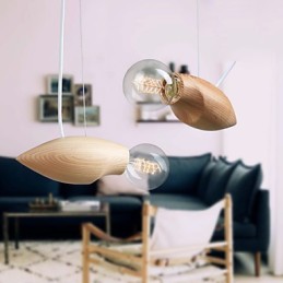 Artistic Individuality Creative Contracted Restoring Ancient Ways Of Wood Bees Droplight Lamp