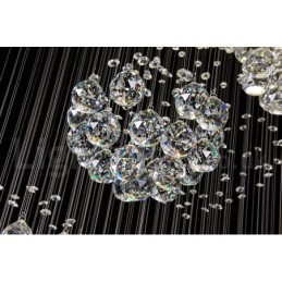 Extra Length 5 Meter Crystal Long Drop Ceiling Pendant Light Modern Chandelier Home Hanging Lighting Chandelier Lamps Fixtures