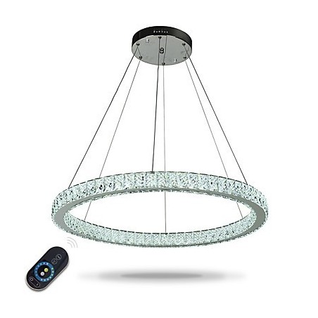 Dimmable Ring Ceiling Pendant Light Modern Chandelier Lighting Indoor Light with Remote Control