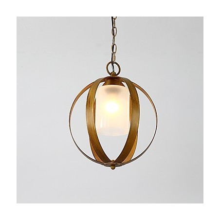 Loft Metal Amercian Industrial Style Painting Color with Glass European Chandelier Lamp the Indoor Decorate Pendant Lamp