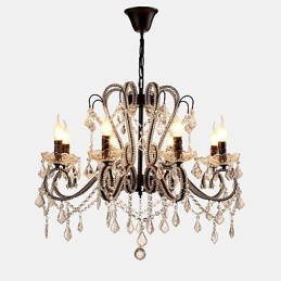 8 Lights Crystal Chandelier Modern Contemporary Traditional Classic Rustic Lodge Vintage Retro