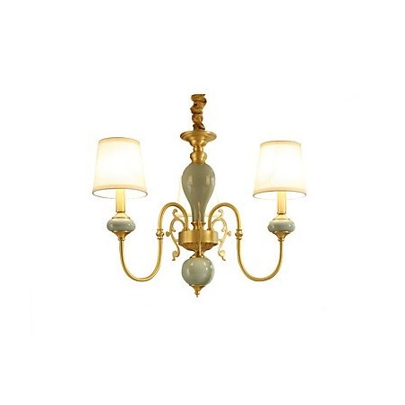 Traditional Classic Country Brass Feature for Mini Style Metal 3 Bulbs Chandelier