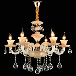 Traditional Classic Electroplated Feature for Crystal Mini Style Metal Chandelier