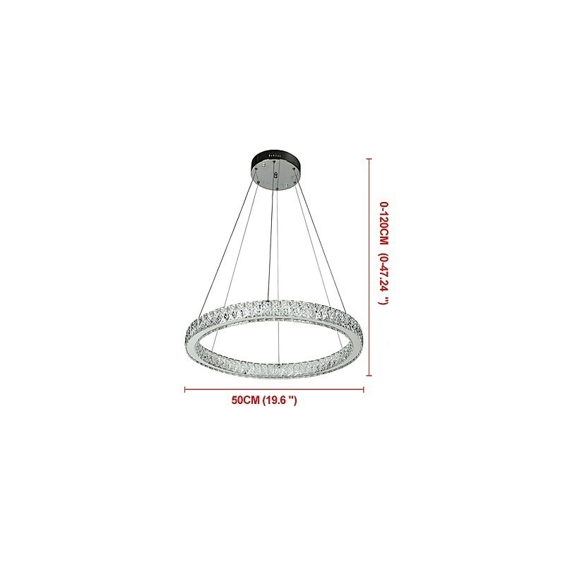 Dimmable Ring Indoo Ceiling Light Pendant Light Modern Chandelier Lighting Chandelier Lamp with Remote Control