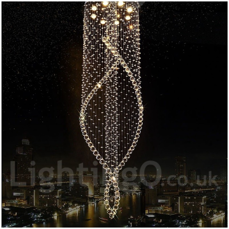 Extra Large Modern Crystal Ceiling Pendant Light Indoor Chandelier Lighting Lamps Fixtures