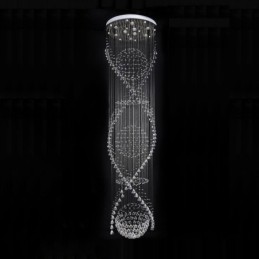 Extra Length 5 Meter Modern Crystal Ceiling Pendant Light Indoor Chandelier Lighting Lamps Fixtures