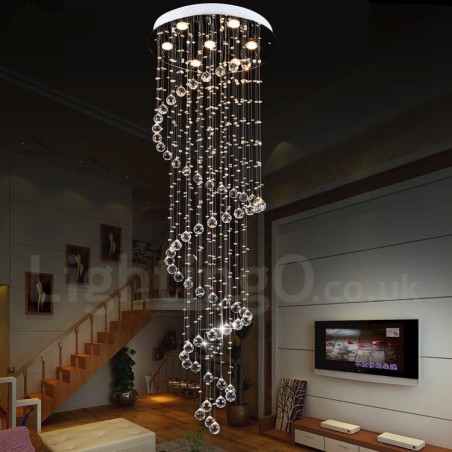 7 Lights Modern K9 Crystal Ceiling Pendant Light Indoor Chandelier Lighting Lamps Fixtures