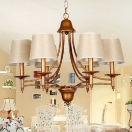 6 Light Rustic Retro Mediterranean Style Candle Style Chandelier