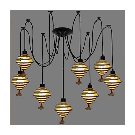 The Nordic Country Retro Honeycomb Chandelier Chandelier lamp The Heavenly Maids Scatter Blossoms.
