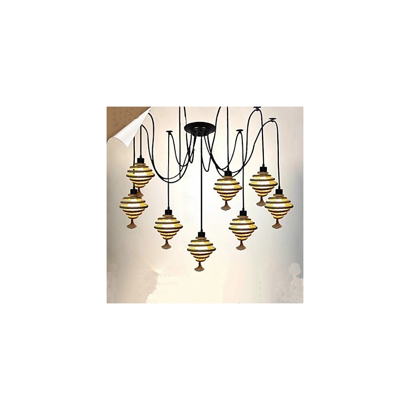 The Nordic Country Retro Honeycomb Chandelier Chandelier lamp The Heavenly Maids Scatter Blossoms.