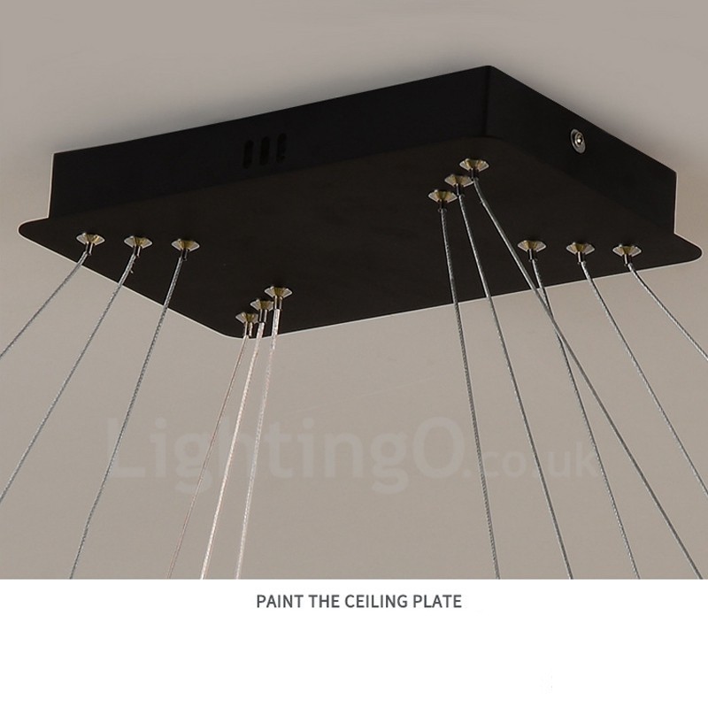 Nordic Crystal Pendant Light Rectangular Atmosphere Pendant Light Postmodern Lighting