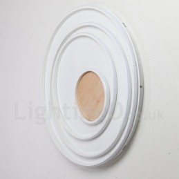 Dimmable White Rings Wood Ceiling Light Ultrathin Ceiling Lamp Also Can Be Used As Wall Light