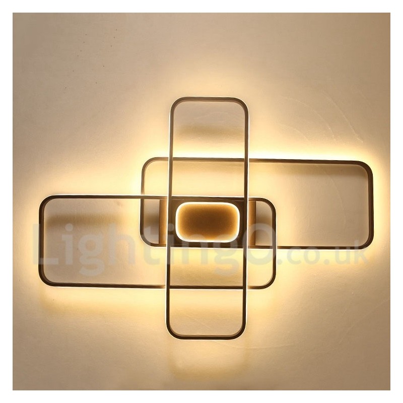 Modern Comtemporary Alumilium Painting Ceiling Light Flush Mount Light with Remoter Dimmer Also Can Be Used As Wall Light