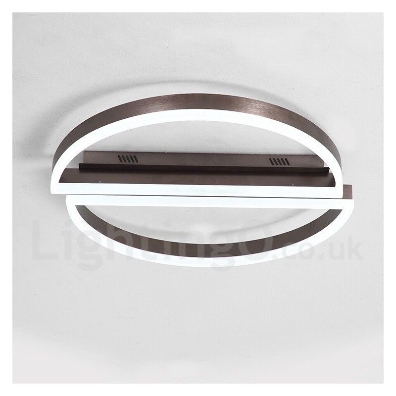 Round Modern Comtemporary Alumilium Ceiling Light Flush Mount Light with Remoter Dimmer Also Can Be Used As Wall Light