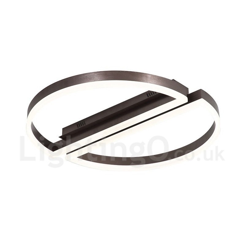 Round Modern Comtemporary Alumilium Ceiling Light Flush Mount Light with Remoter Dimmer Also Can Be Used As Wall Light