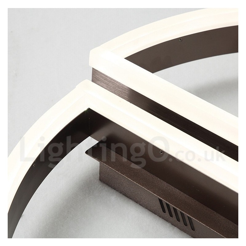 Round Modern Comtemporary Alumilium Ceiling Light Flush Mount Light with Remoter Dimmer Also Can Be Used As Wall Light