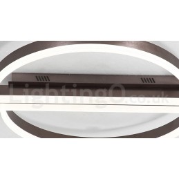Round Modern Comtemporary Alumilium Ceiling Light Flush Mount Light with Remoter Dimmer Also Can Be Used As Wall Light