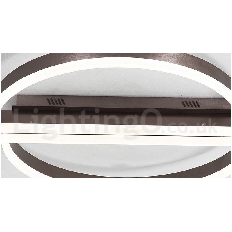 Round Modern Comtemporary Alumilium Ceiling Light Flush Mount Light with Remoter Dimmer Also Can Be Used As Wall Light