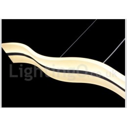 Dimmable Linear Pendant Light with Remote Control Modern Design