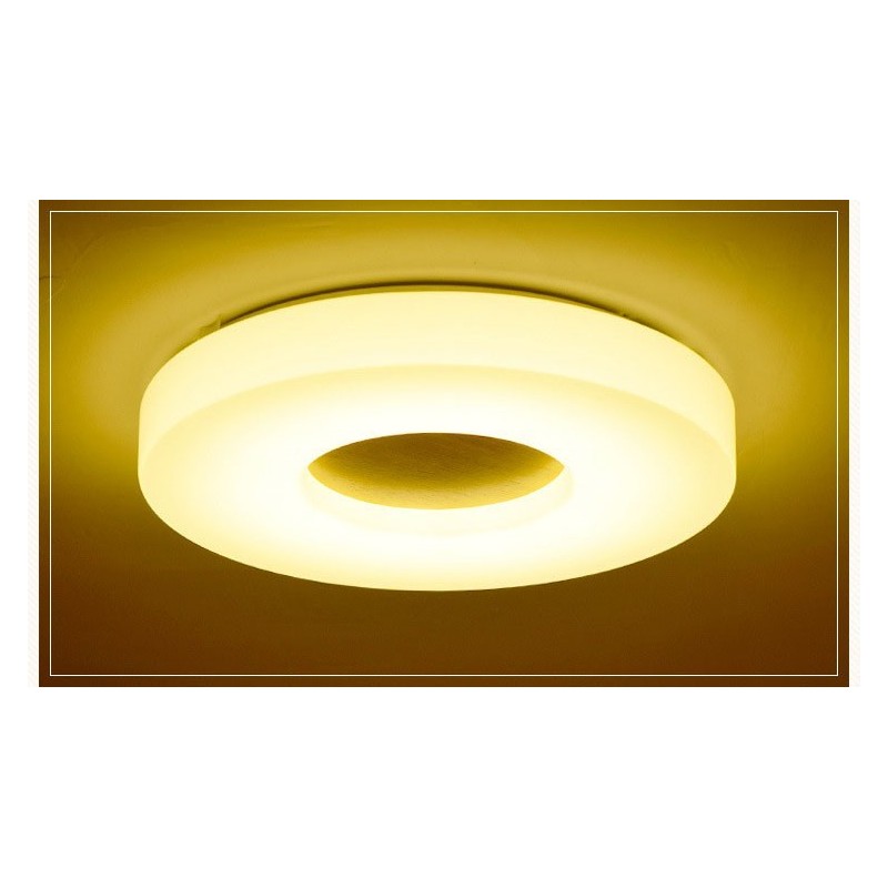 Dimmable Ultra thin Round Wood Ceiling Light with Acrylic Shade Ceiling Lamp Nordic Style