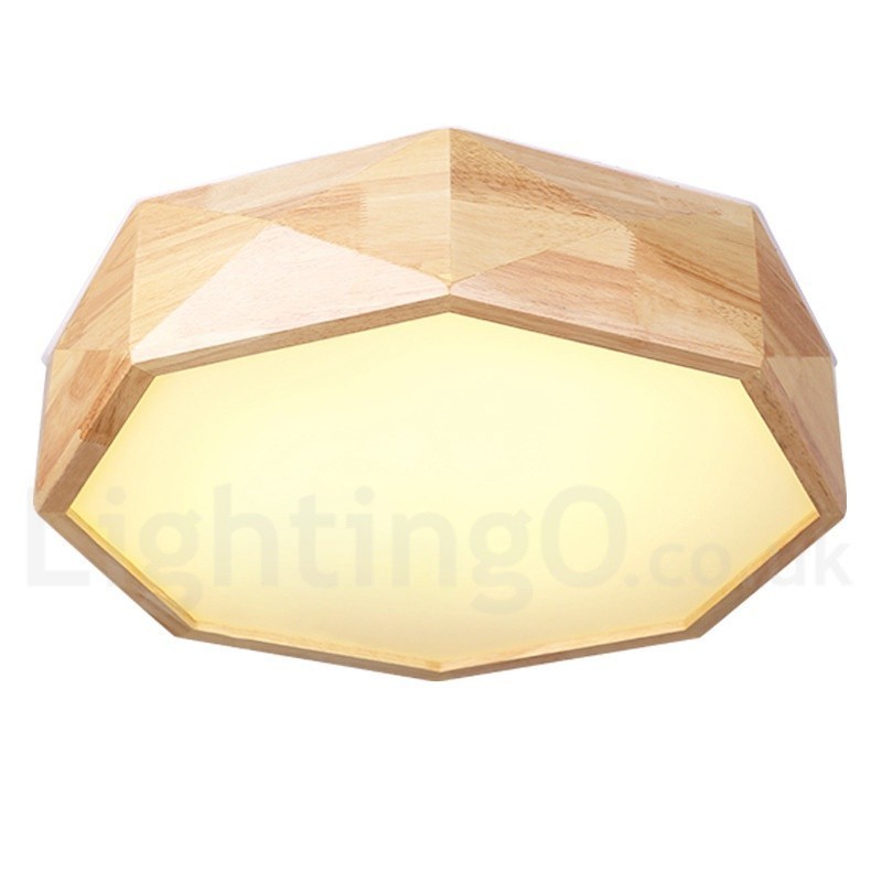 Dimmable Wood Ceiling Light with Acrylic Shade Ceiling Lamp Nordic Style