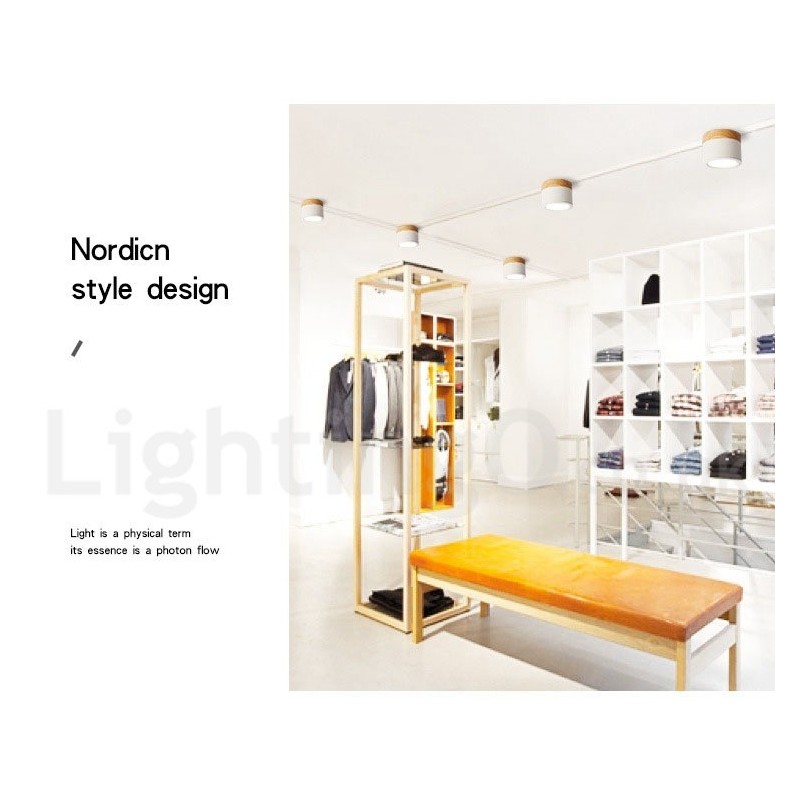 Wood Modern Design Mini Ceiling Light with Acrylic Shade Special for Also Can be Used as Wall Light