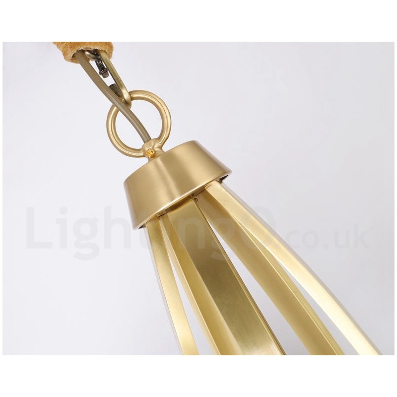 12 Light Pure Brass Large Luxurious Rustic Retro Vintage Brass Pendant Chandelier with Glass Shades