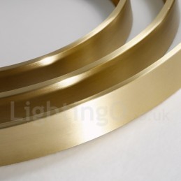 Brass Ultra Thin Round Dimmable Modern Contemporary Nordic Style Flush Mount Ceiling Lights with Acrylic Shade Also Can Be Used As Wall Light