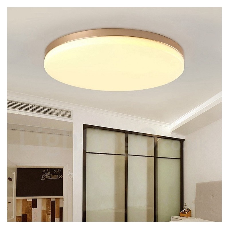 Ultra Thin Round Dimmable Modern Contemporary Nordic Style Flush Mount Ceiling Lights with Acrylic Shade Also Can Be Used As Wall Light