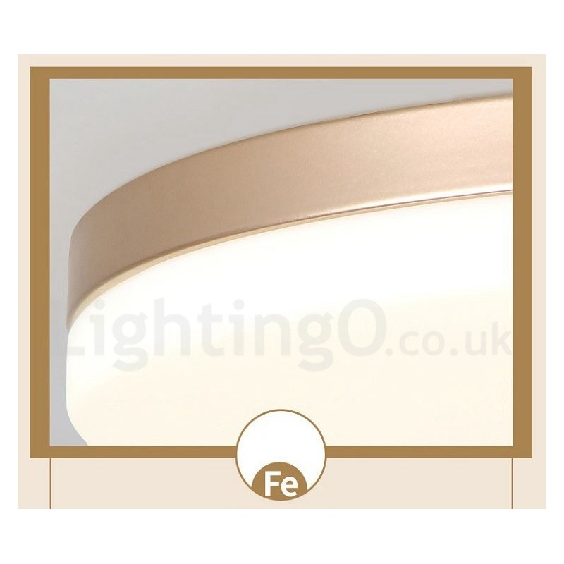 Ultra Thin Round Dimmable Modern Contemporary Nordic Style Flush Mount Ceiling Lights with Acrylic Shade Also Can Be Used As Wall Light
