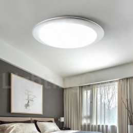 4CM Thick Super Thin Dimmable Modern Contemporary Nordic Style Flush Mount Ceiling Lights with Acrylic Shade with Remote Control Also Can Be Used As Wall Light