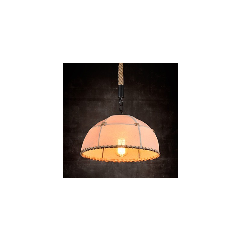 Retro handmake hemp rope countyard chandelier lamp in the industrial countryside style