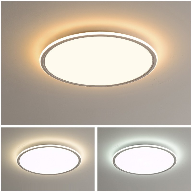 Nordic 3.5cm Thickness Round Full Spectrum Eye Protection Indoor Dimmable Ceiling Light