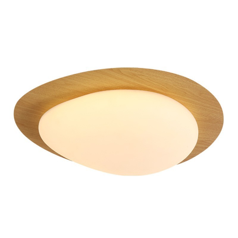Dimmable Full Spectrum Eye Protection Nordic Log Grain Pebble Ceiling Light