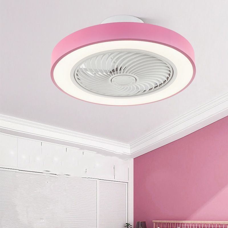 Modern Ceiling Fan Lights With Remote Control Acrylic Round Ceiling Lamp