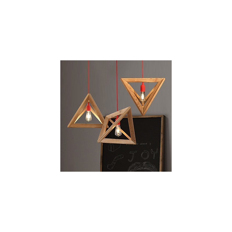 Nordic Wood Chandelier Cafe Clothing Creative Retro Decorative Oak Chandelier