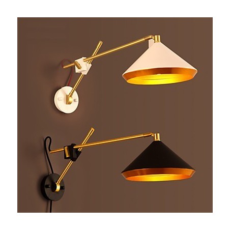 Rural Industrial Wind Restoring Ancient Ways Wrought Iron Rocker Arm Folded Wall Lamp Lights