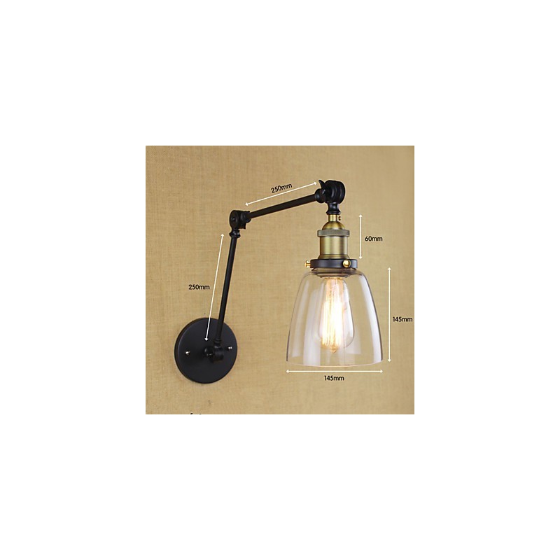 The Long Arm Of The Glass Wall Iron Industrial Creative Telescopic Bedroom Retro Nostalgic Restaurant Foldable Aisle