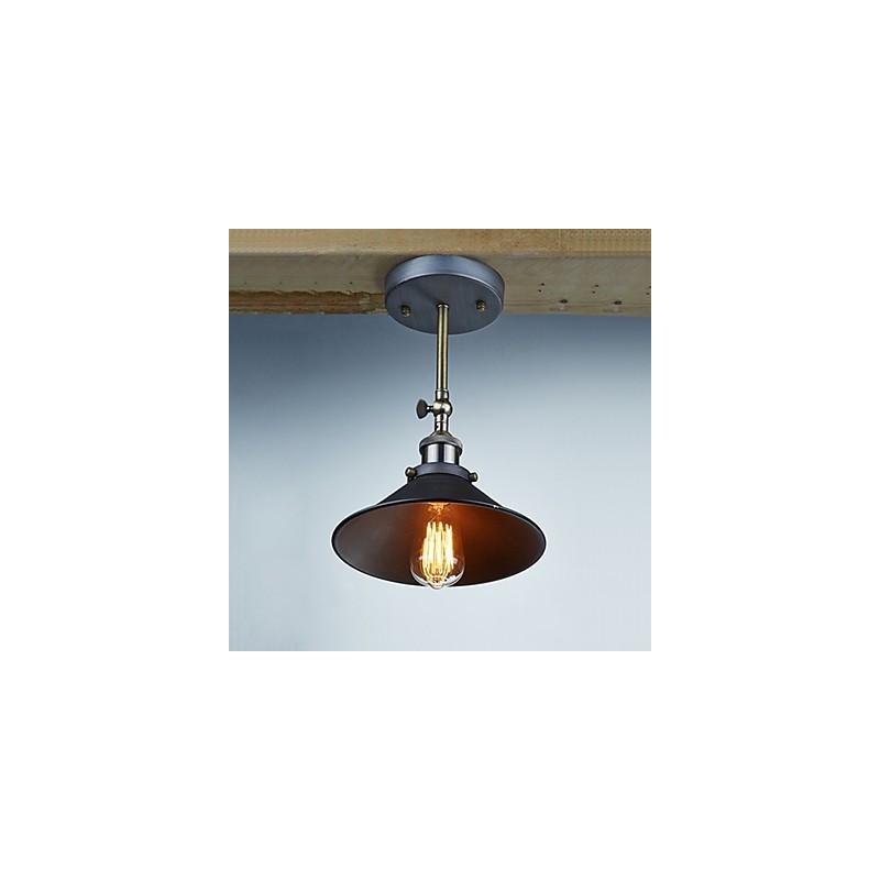 Industrial Vintage Edison Simplicity 1 Light Wall Mount Dining Room Study Room Office Hallway Metal Wall Sconce