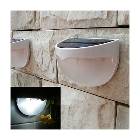 Solar Powered Lamp Outdoor Garden Light Automatic Sensor Activated Solar Light (White)