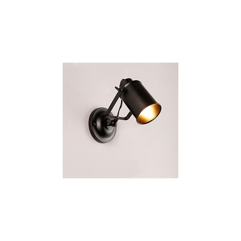 Vintage Black Metal Loft Wall Sconce Living Room Dining Room Hallway Cafe Bars Bar Wall Lamp