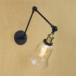Country Retro Electroplated Feature for Mini Style Eye Protection Ambient Light Swing Arm Lights Wall