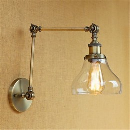 Country Retro Electroplated Feature for Mini Style Eye Protection Ambient Light Swing Arm LightsWall
