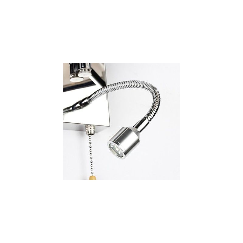 Modern Contemporary Rustic Lodge Modern Comtemporary Country Chrome Feature for Crystal Swing Arm Wall Lamp