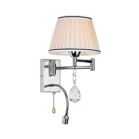 Wall Lamp Modern Contemporary Rustic Lodge Modern Comtemporary Country Chrome Feature for Crystal Swing Arm