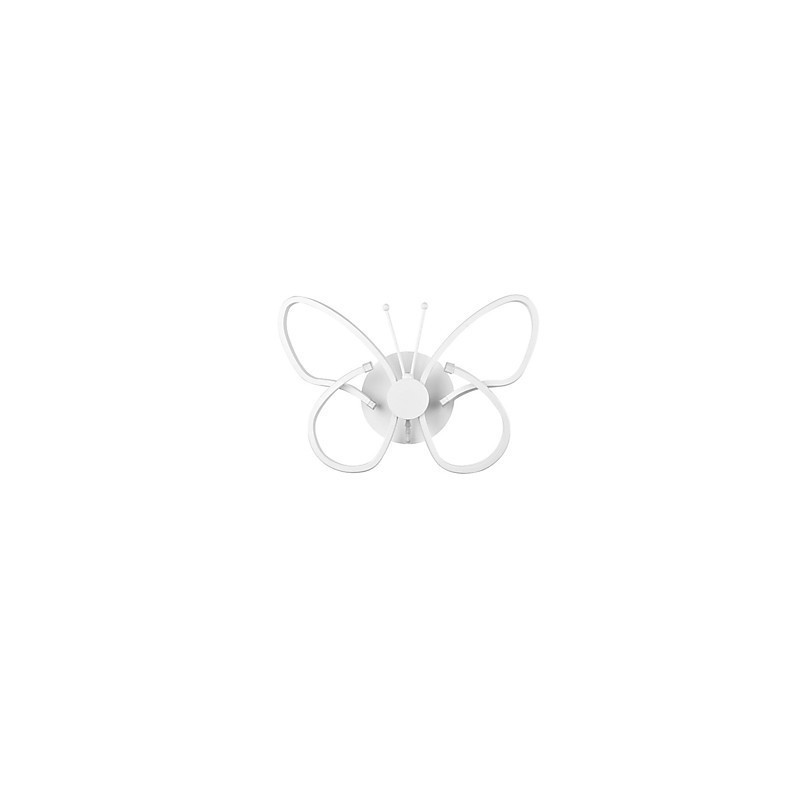 Modern Wall Lights Butterfly Shape Creative Metal Acrylic Living Room Hallway Bedroom Hotel rooms Bedside Lamp