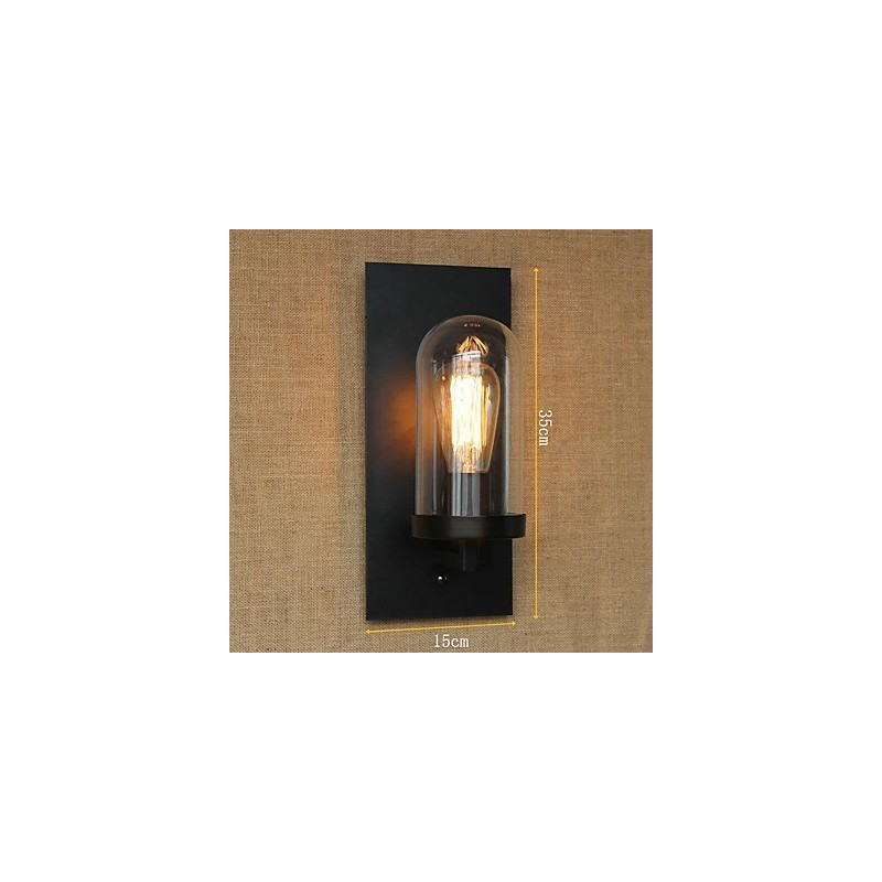 Creative modern minimalist Restaurant Bar American country aisle stairs Edison wall single head lamp glass