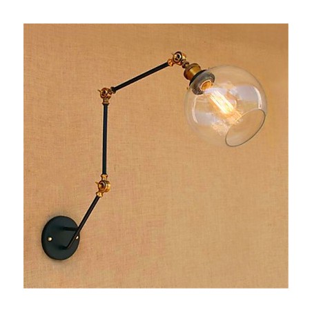 Rustic Lodge Chrome Feature for Swing Arm Ambient Light Swing Arm Lights Wall Light